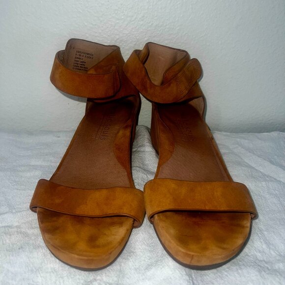 Kenneth Cole Gentle Souls Suede Wedge Sandals, Summer Shoes, Size 8 Sandals - Picture 8 of 8